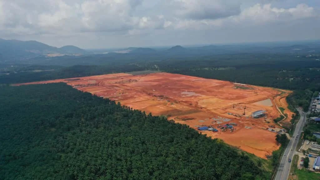 Aerial view of the Kulai Industrial High-Tech Park site