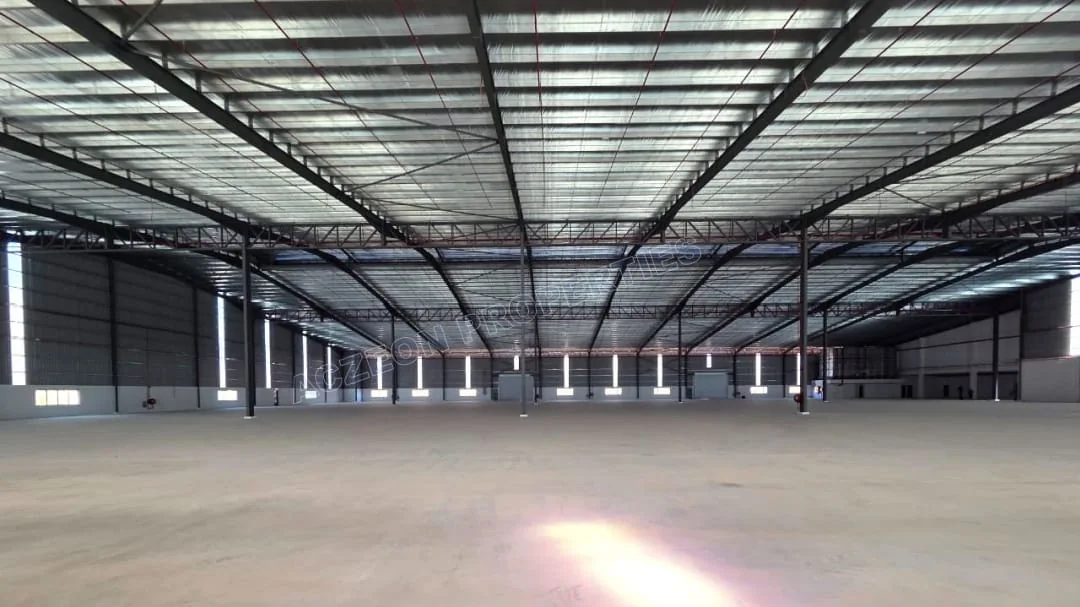 Large production hall inside the detached Senai factory