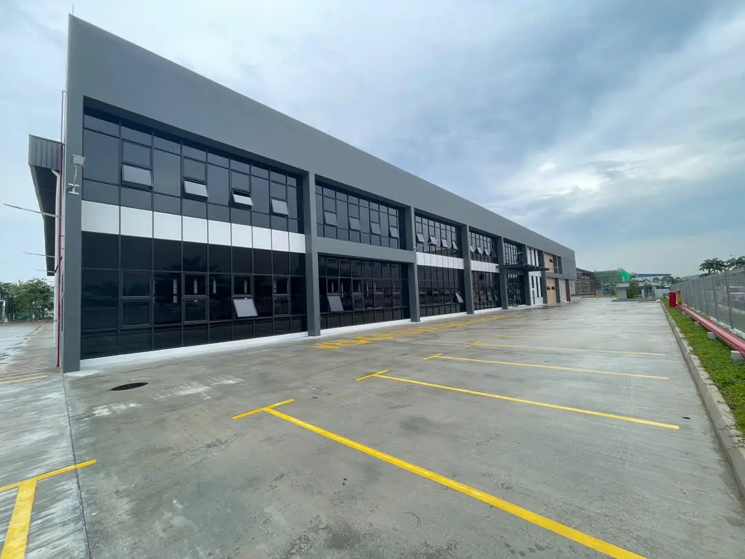 Front facade of a detached factory in SILC