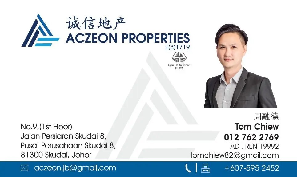 Tom Chiew, Johor industrial property consultant